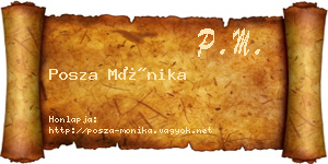 Posza Mónika névjegykártya